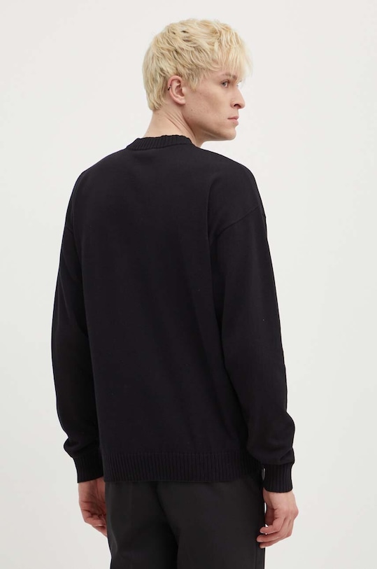 Odzież HUGO sweter bawełniany 50516617 czarny