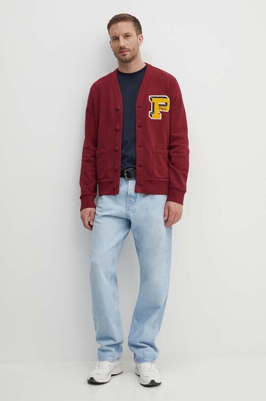 Mikina Polo Ralph Lauren 710941965 burgundské AW24