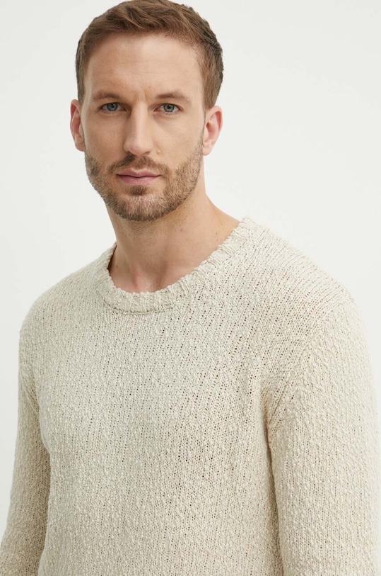 Хлопковый свитер Guess DEVEN бежевый M4YR28.Z3GD0