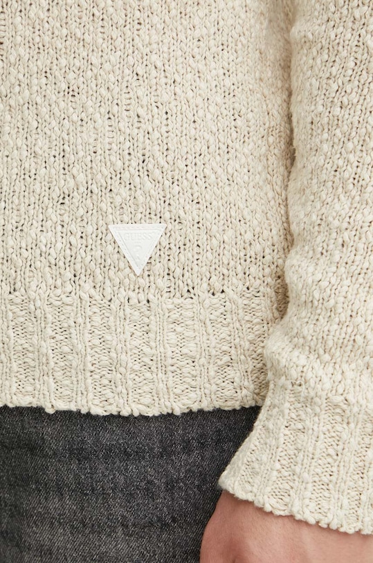 Хлопковый свитер Guess DEVEN M4YR28.Z3GD0 бежевый