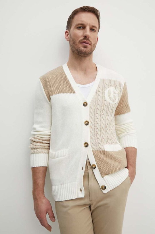 Guess cardigan DUNCAN medio spessore beige M4YR17.Z3EO0