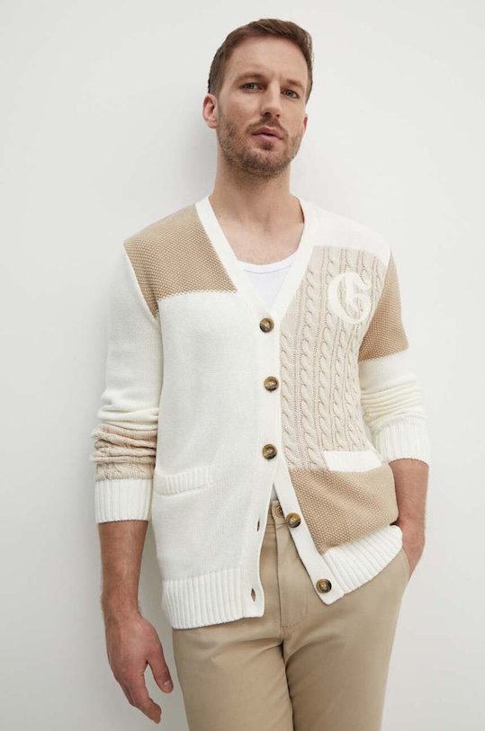 Guess cardigan DUNCAN medio spessore beige M4YR17.Z3EO0