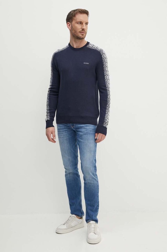 Pulover Guess DENZEL M4YR07.Z3FB1 mornarsko plava AW24