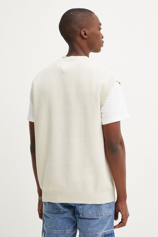Oblečenie Bavlnená vesta Tommy Jeans DM0DM19194 béžová
