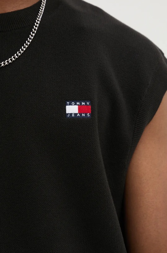 Tommy Jeans kamizelka bawełniana DM0DM19194 czarny