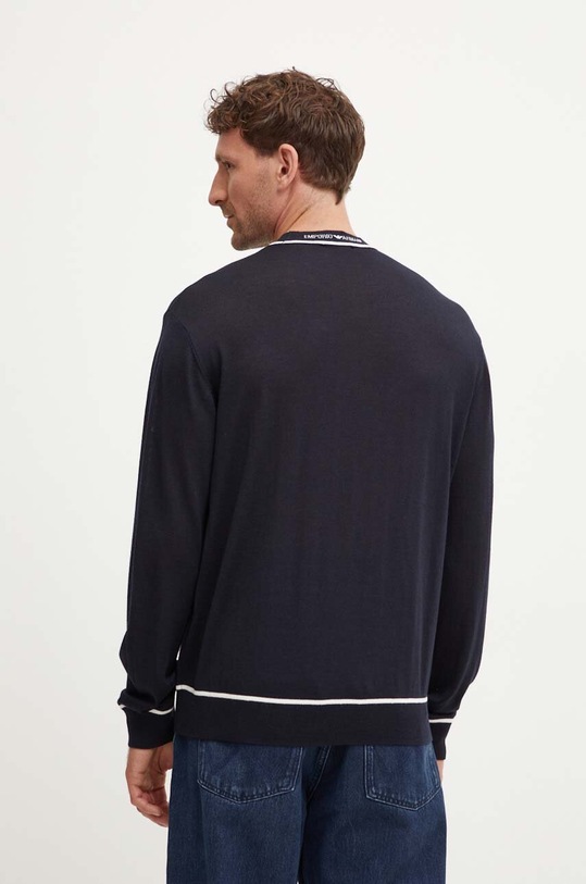 Odzież Emporio Armani sweter wełniany 6D1MXH.1MJLZ granatowy
