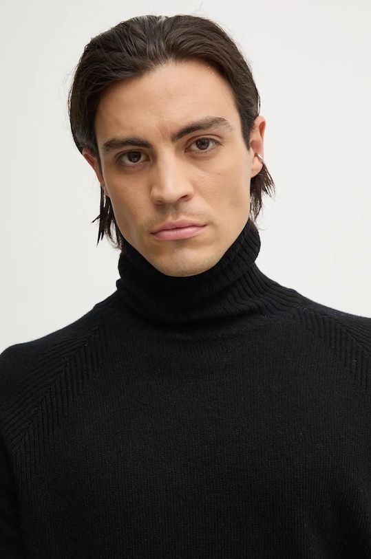 Μάλλινο πουλόβερ Liu Jo μαύρο QF4018.MA37C