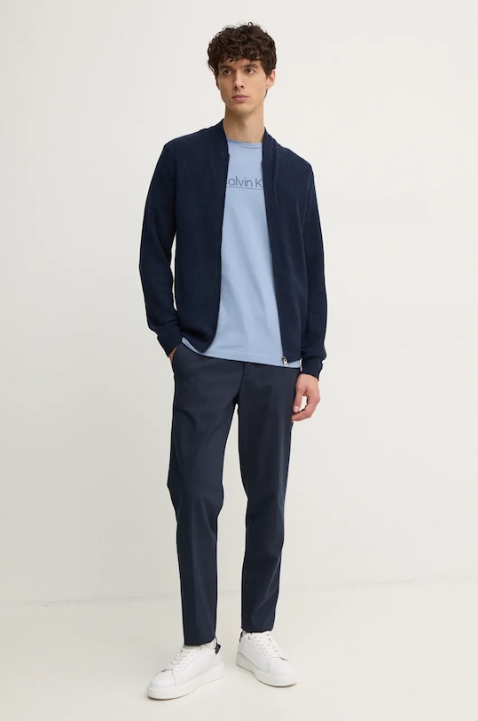 Vlněný svetr Liu Jo QF4263.MA23P námořnická modř AW24