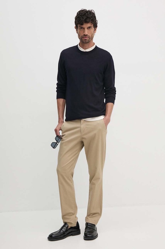 Liu Jo sweter wełniany QXX004.MA27P granatowy AW24