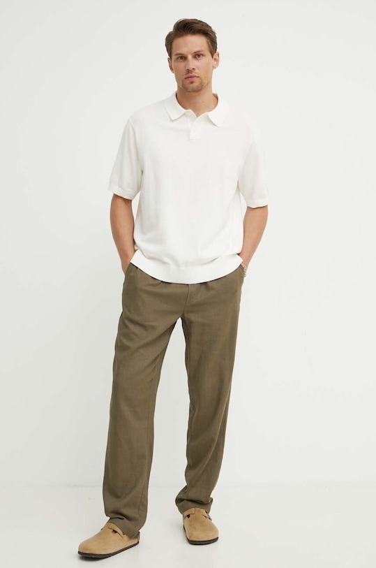 Levi's polo de bumbac A7294 bej SS25