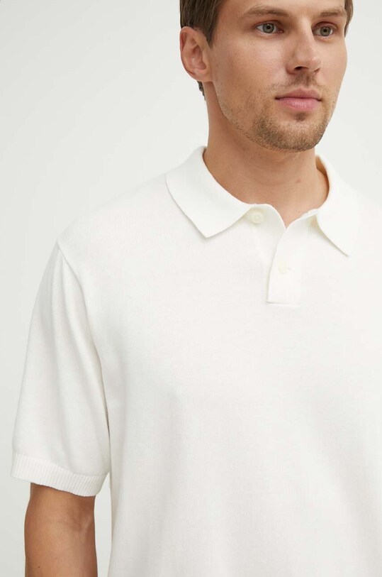 Βαμβακερό μπλουζάκι πόλο Levi's A7294 μπεζ