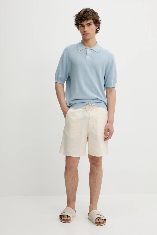 Levi's polo bawełniane A7294 niebieski SS25