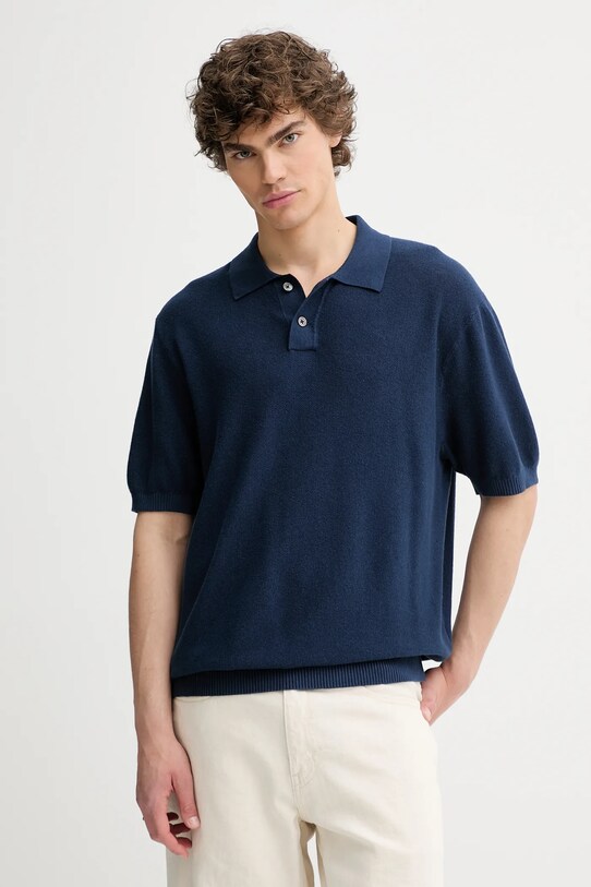 Levi's polo bawełniane granatowy A7294