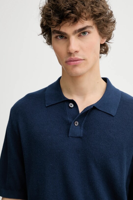 Levi's polo bawełniane granatowy A7294