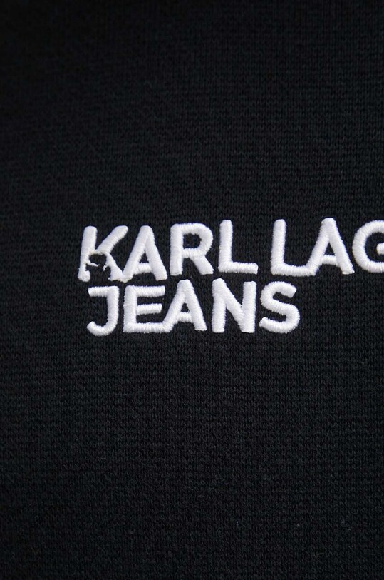 Karl Lagerfeld Jeans sweter bawełniany 241D2000 czarny