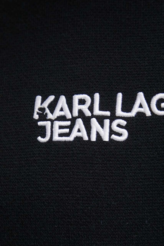 Pamučni pulover Karl Lagerfeld Jeans 241D2000 crna