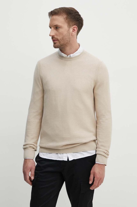 Joop! sweter bawełniany bawełna beżowy 30042404