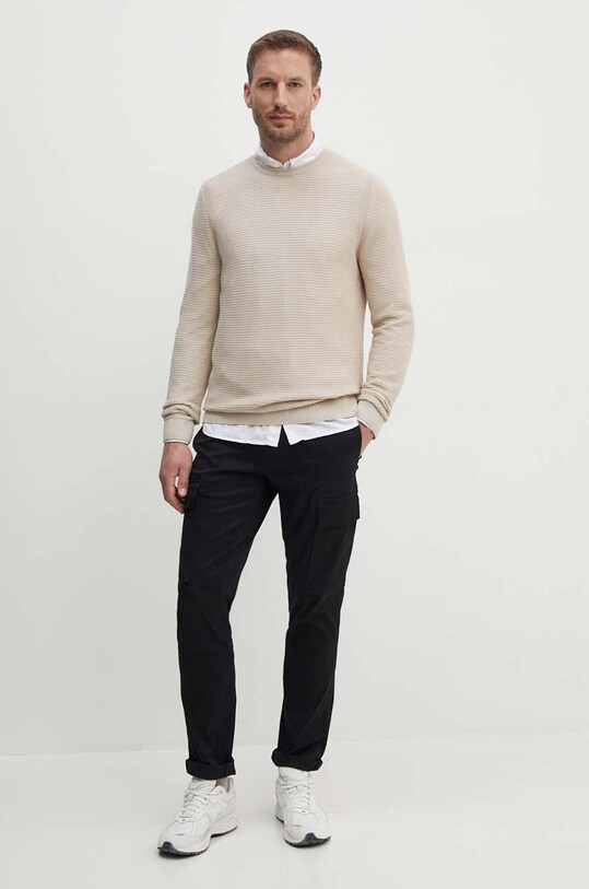 Хлопковый свитер Joop! 30042404 бежевый AW24
