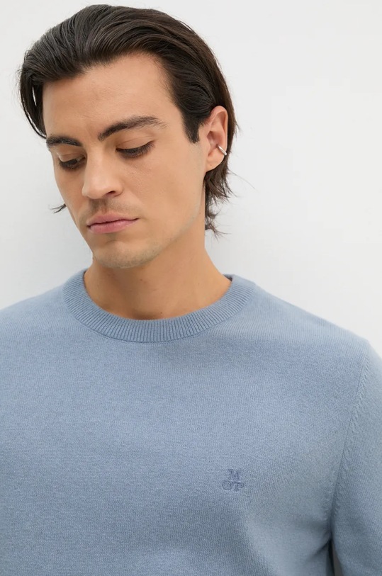 Marc O'Polo sweter z domieszką wełny niebieski 429514460504