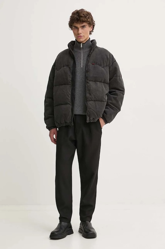 Marc O'Polo sweter z domieszką wełny 429514460314 szary AW24