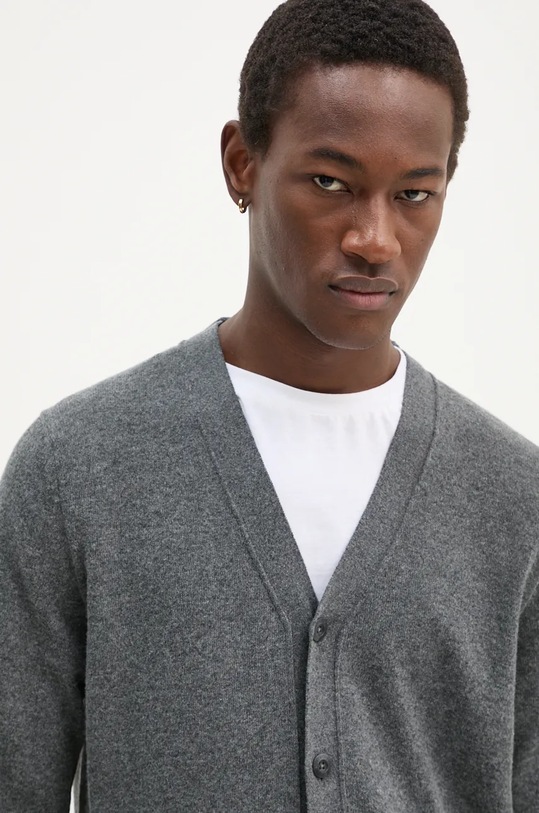Marc O'Polo kardigan z domieszką wełny 429514461216 szary