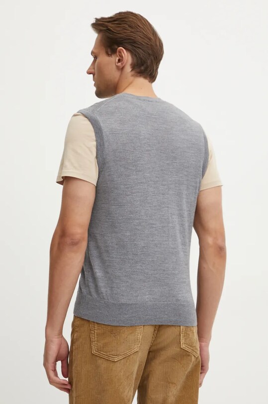 Одежда Шерстяной жилет United Colors of Benetton 11AHU105Z серый