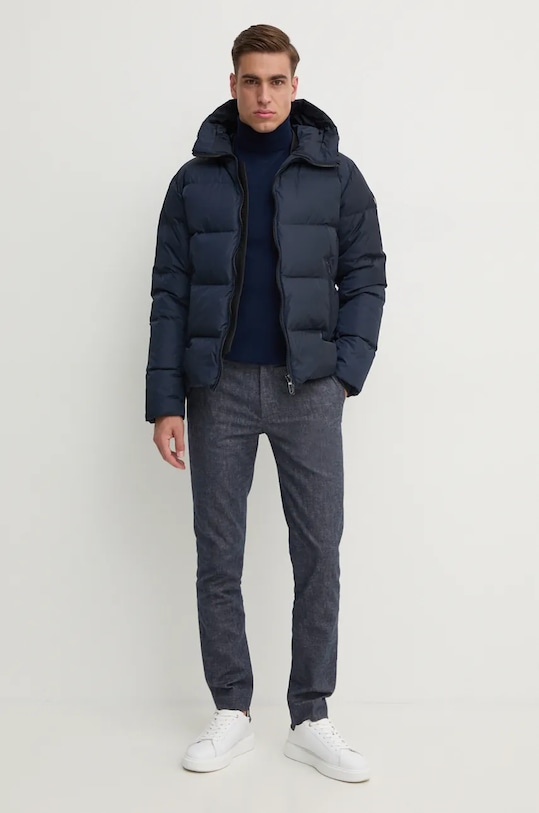 Vlněný svetr United Colors of Benetton 11AHU2010 námořnická modř NC24