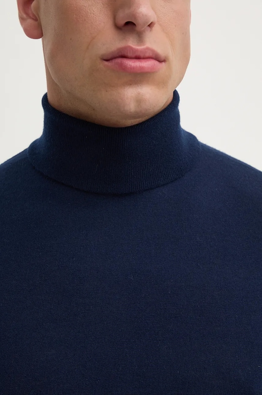 Vlněný svetr United Colors of Benetton 11AHU2010 námořnická modř