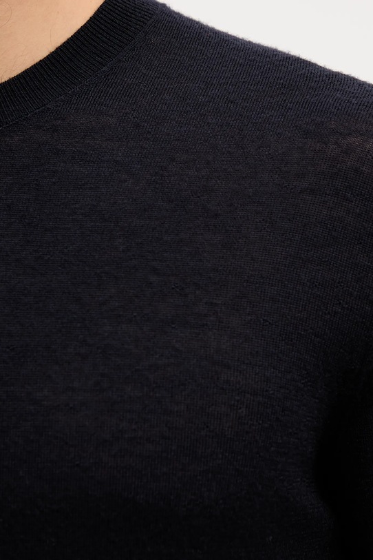United Colors of Benetton sweter wełniany 11AHU1056 granatowy