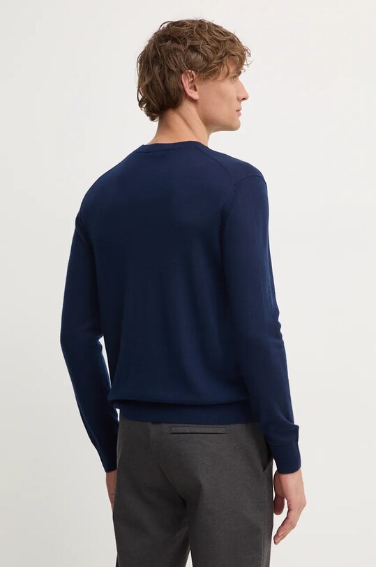 Odzież United Colors of Benetton sweter wełniany 11AHU1056 granatowy