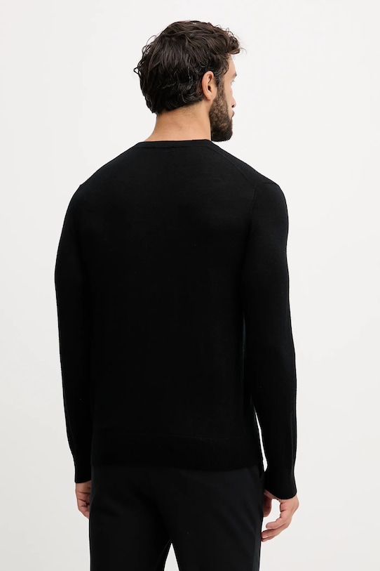 Îmbrăcăminte United Colors of Benetton pulover de lână 11AHU1056 negru