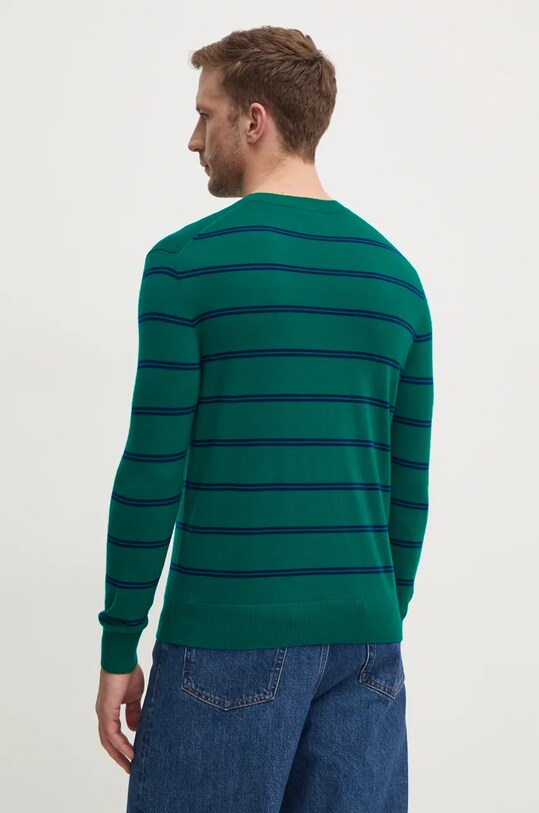 Odzież United Colors of Benetton sweter wełniany 11AHK107L zielony