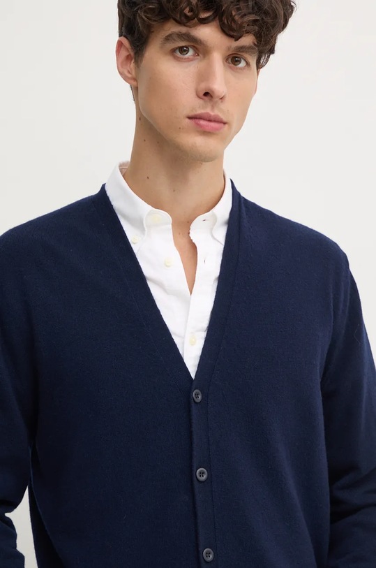 United Colors of Benetton cardigan din lana bleumarin 1002U601B