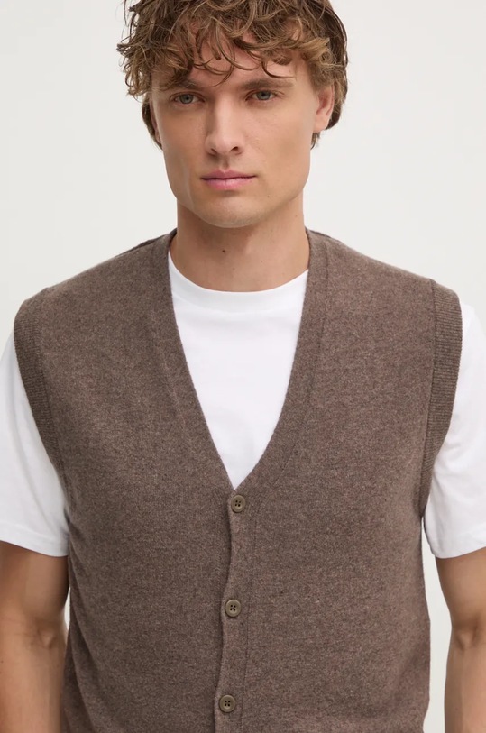 Вовняний жилет United Colors of Benetton коричневий 1002U601G