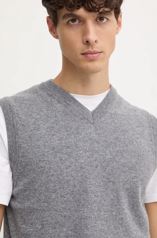 United Colors of Benetton kamizelka wełniana szary 1002U400L