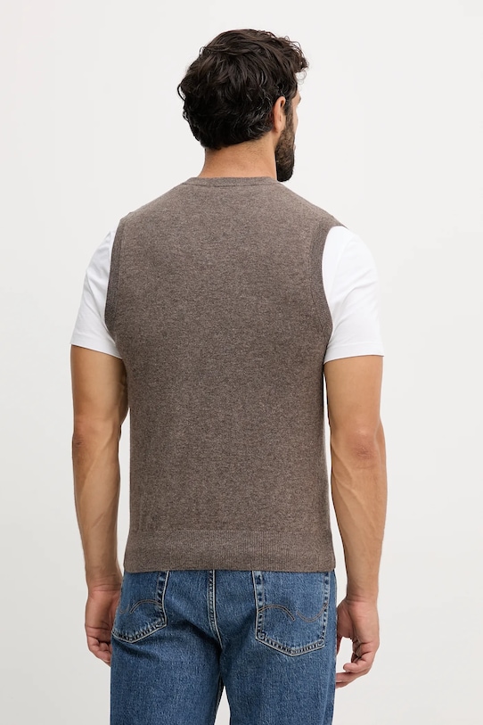 Одежда Шерстяной жилет United Colors of Benetton 1002U400L коричневый