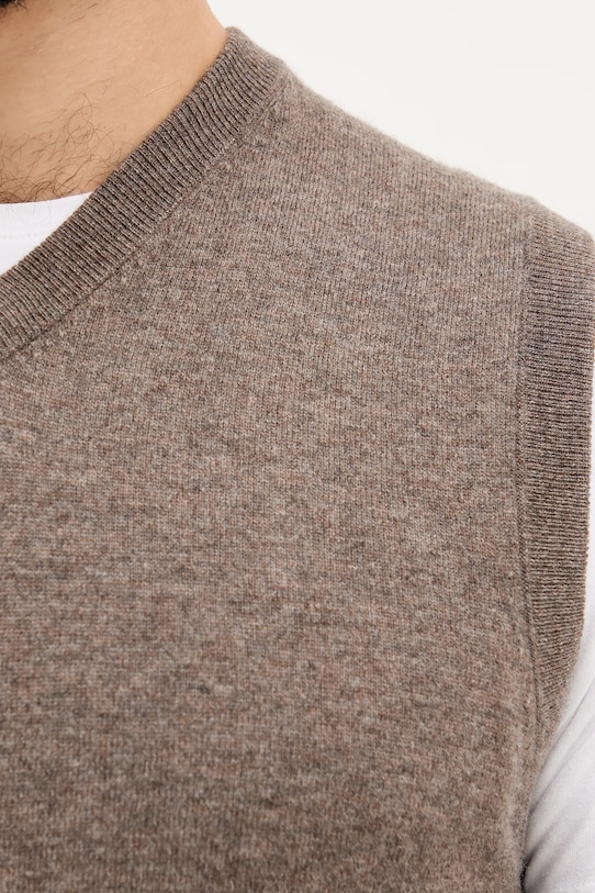 Шерстяной жилет United Colors of Benetton 1002U400L коричневый