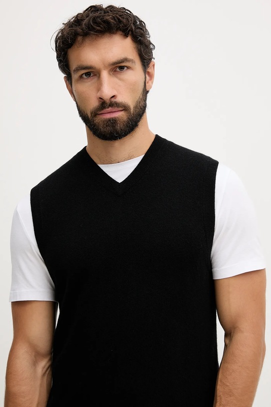 Вовняний жилет United Colors of Benetton чорний 1002U400L