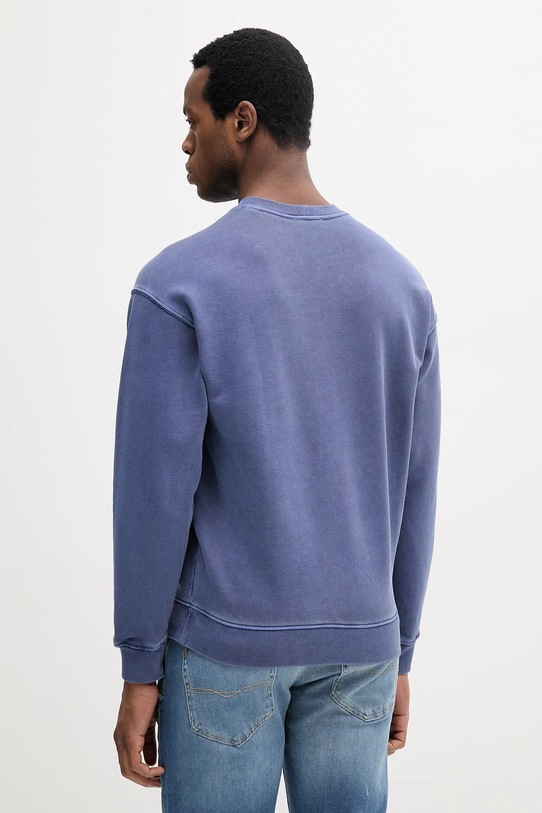 Îmbrăcăminte United Colors of Benetton hanorac de bumbac 3P0VU1095 bleumarin