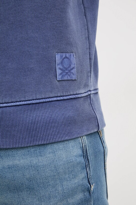 United Colors of Benetton hanorac de bumbac 3P0VU1095 bleumarin