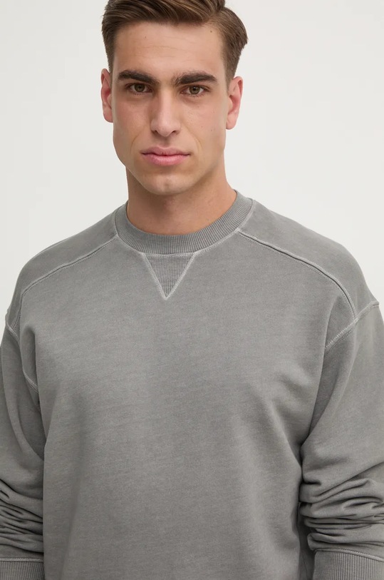 Хлопковая кофта United Colors of Benetton серый 3P0VU1095