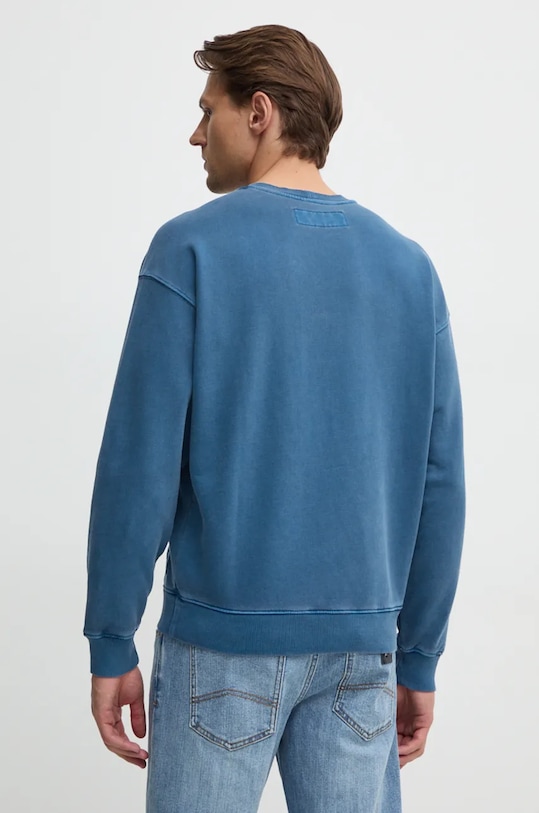 Odzież United Colors of Benetton bluza bawełniana 3P0VU1095 niebieski