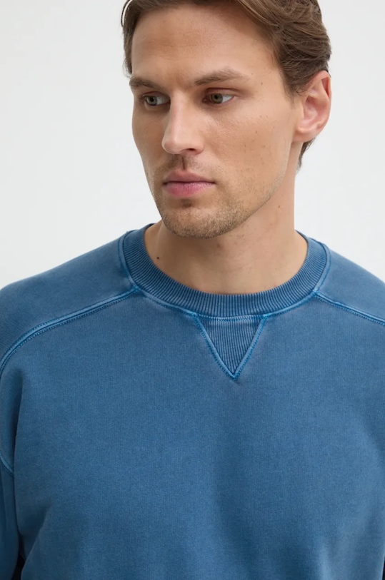 United Colors of Benetton bluza bawełniana niebieski 3P0VU1095