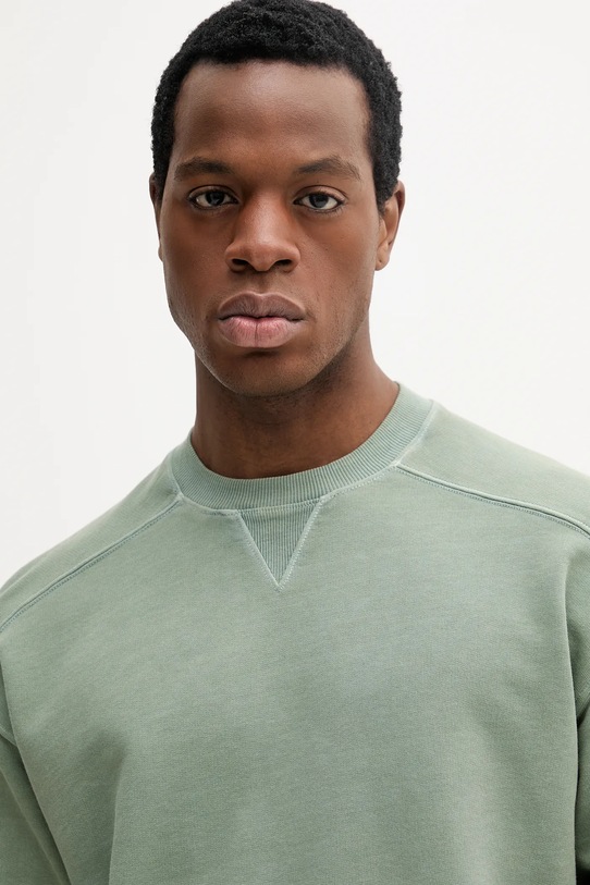 United Colors of Benetton bluza bawełniana zielony 3P0VU1095