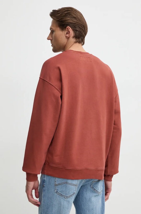 Oblečenie Bavlnená mikina United Colors of Benetton 3P0VU1095 oranžová