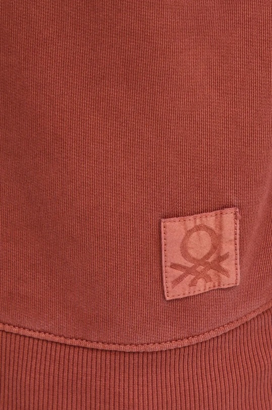 Bavlnená mikina United Colors of Benetton 3P0VU1095 oranžová