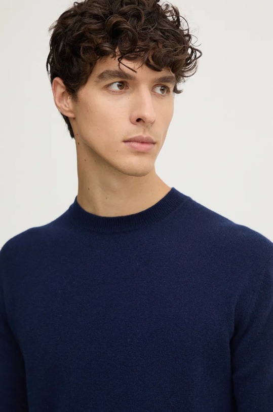 United Colors of Benetton sweter kaszmirowy granatowy 1033U105S