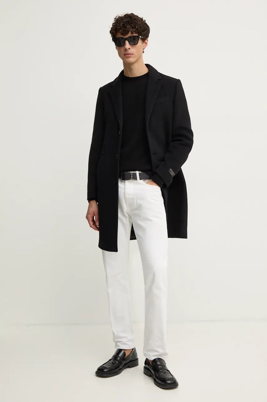 Kašmírový svetr United Colors of Benetton 1033U105S černá AW24