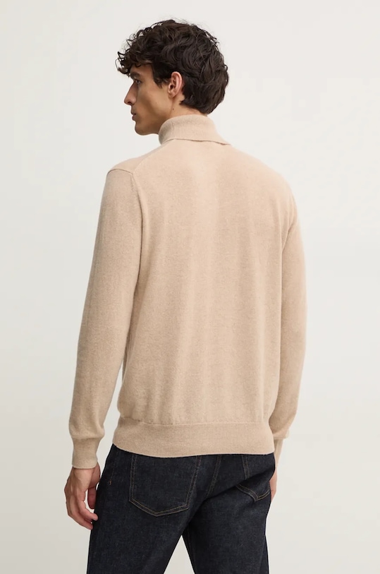 Odzież United Colors of Benetton sweter kaszmirowy 1033U2011 beżowy