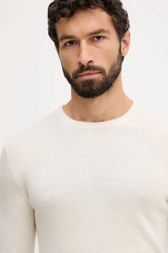 United Colors of Benetton sweter wełniany beżowy 1002U1G34